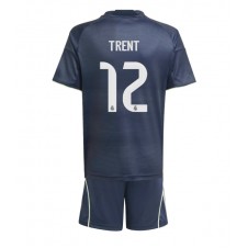 Real Madrid Alexander-Arnold #12 Bortedraktsett Barn 2025-26 Kortermet (+ korte bukser)